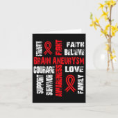 脳信じ瘤を支え戦う カード (黄色い花)