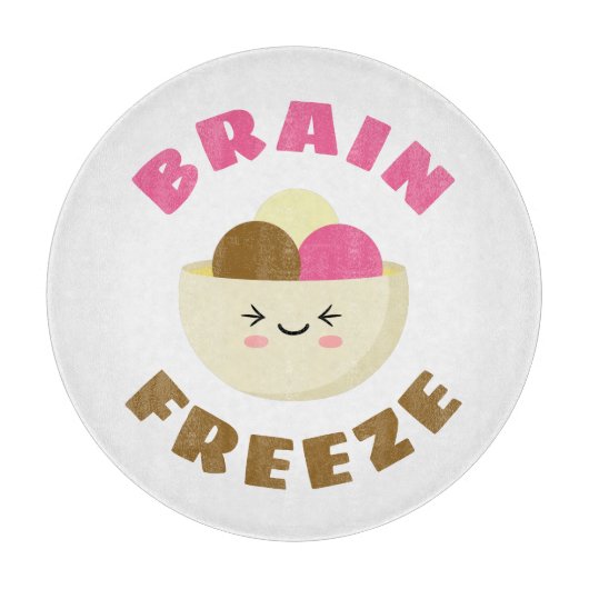 脳凍結 カッティングボード (正面)