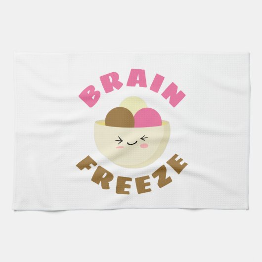 脳凍結 キッチンタオル (横)
