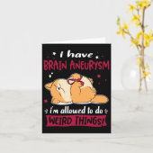 脳動脈瘤があります 私は変わったことをしても許されているんです カード (黄色い花)