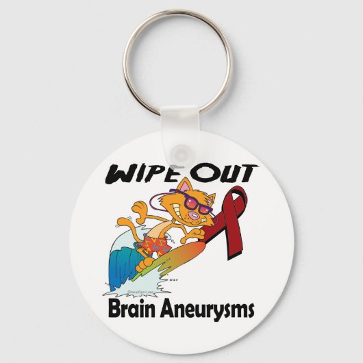 脳動脈瘤を拭き取る キーホルダー (正面)