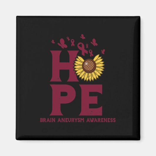 脳動脈瘤ブルゴーニュ希望ヴィンテージひまわり阿波 マグネット (正面)