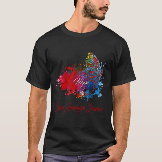 脳動脈瘤啓発  Tシャツ (正面)