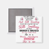 脳動脈瘤戦士の贈り物をサポート マグネット (正面/裏面)