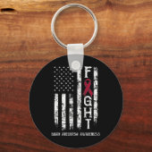 脳動脈瘤戦士アメリカ国旗 キーホルダー (正面)