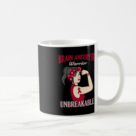 脳動脈瘤戦士認識度月サポーターG コーヒーマグカップ (右)