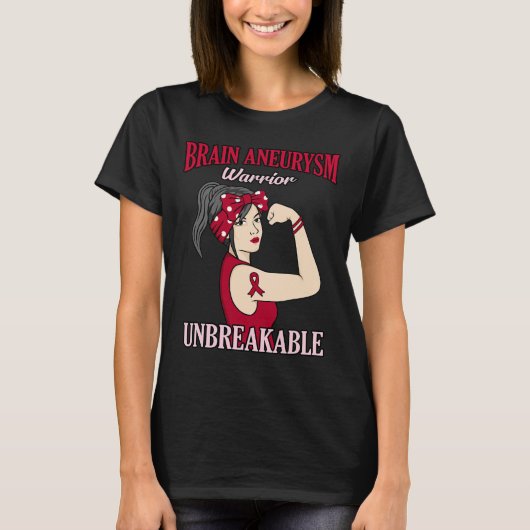 脳動脈瘤戦士認識度月サポーターG Tシャツ (正面)