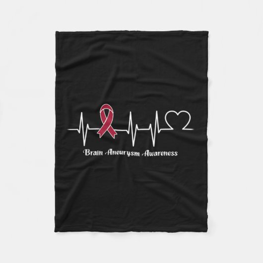 脳動脈瘤戦士 フリースブランケット (正面)