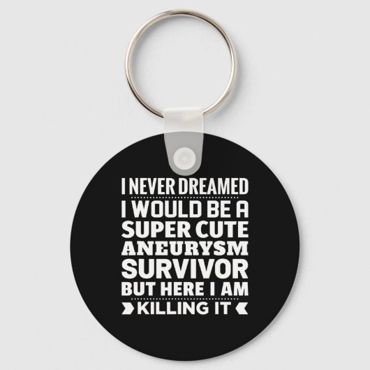 脳動脈瘤生存者認識度 キーホルダー (正面)