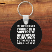 脳動脈瘤生存者認識度 キーホルダー (正面)