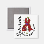 脳動脈瘤生存者15 マグネット (正面/裏面)