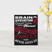 脳動脈瘤認識度バーガンディーリボンファミリース カード (黄色い花)