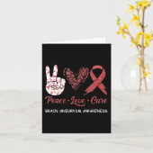 脳動脈瘤認識度ピースラブキュールヒョウ1 カード (黄色い花)