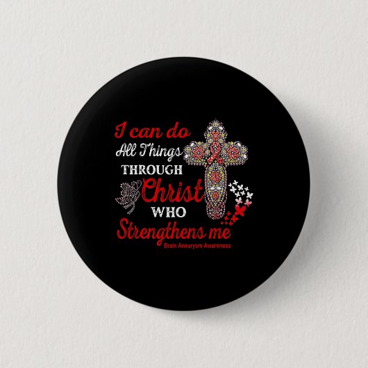 脳動脈瘤認識度ブルゴーニュ格言トラックライ 缶バッジ (正面)