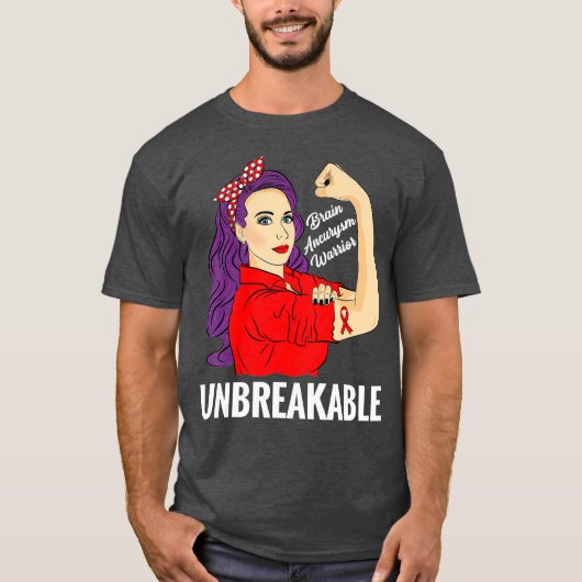 脳動脈瘤認識度戦士 Tシャツ (正面)