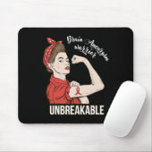 脳動脈瘤認識度戦士Unbreakable Tee マウスパッド (マウス)
