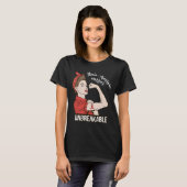 脳動脈瘤認識度戦士Unbreakable Tee Tシャツ (正面フル)
