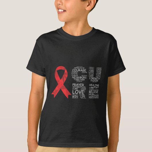 脳動脈瘤認識度手術支援グラフィック Tシャツ (正面)