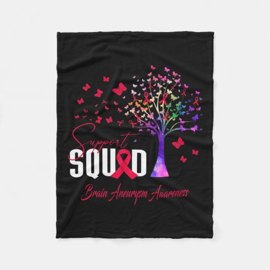 脳動脈瘤認識度 フリースブランケット (正面)