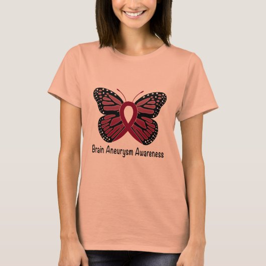 脳動脈瘤認識度 Tシャツ (正面)