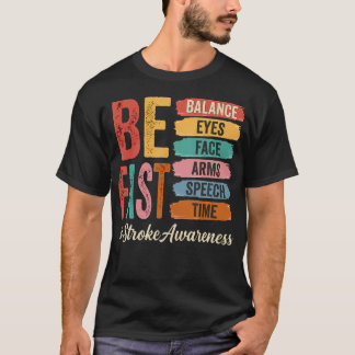脳卒中啓発月間 脳神経外科看護師 脳卒中 Tシャツ