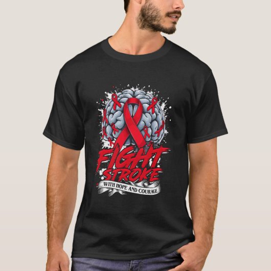 脳卒中啓発 脳卒中サバイバー Tシャツ (正面)