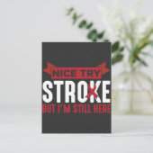 脳卒中生存者サポーター脳卒中認識度 ポストカード (スタンド正面)