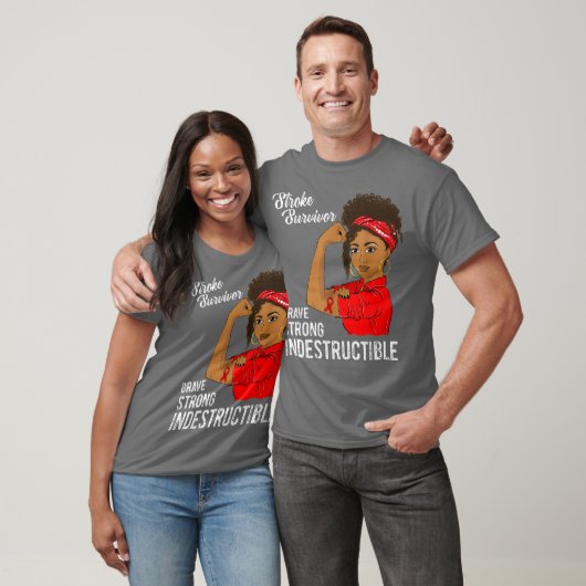 脳卒中生存者不滅戦士認識度 Tシャツ (ユニセックス)