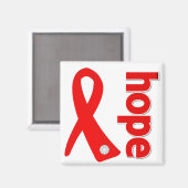 脳卒中症希望リボン マグネット (正面/裏面)