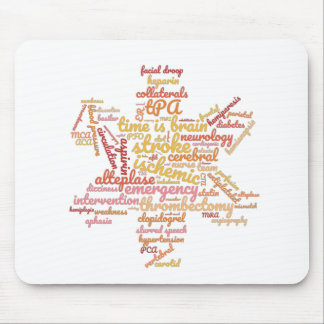 脳卒中虚血性TIAニューロナース医 マウスパッド