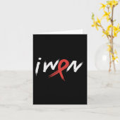 脳卒中認識度レッドリボンI脳動脈瘤Sに勝利 カード (黄色い花)