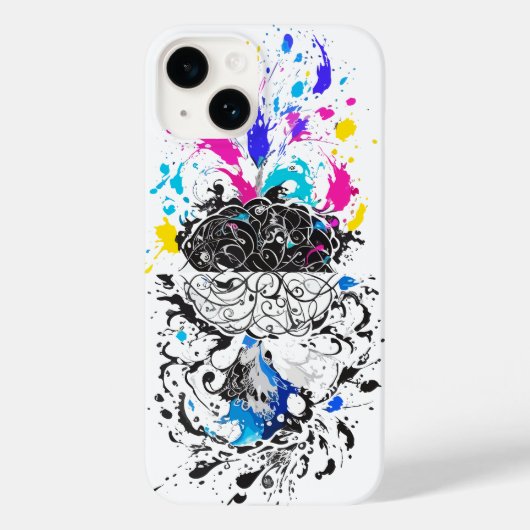 脳向離れき右脳クリエイティブアートワーク Case-Mate iPhoneケース (裏面)