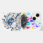 脳向離れき右脳クリエイティブアートワーク Case-Mate iPhoneケース (裏面 (横))
