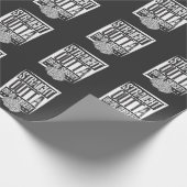 脳外科で生存した腫瘍回復後 ラッピングペーパー (角)