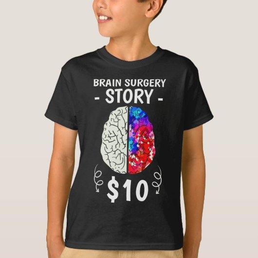 脳外科ストーリー脳切開手術の生存者S Tシャツ (正面)