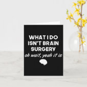 脳外科医おもしろい神経外科医誕生日ギフト男性 カード (黄色い花)