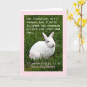 脳外科医のユーモア誕生日 カード (黄色い花)