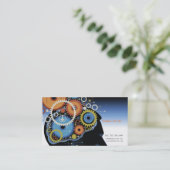 脳外科医の医者私用医院の頭部の人間 名刺 (スタンド正面)