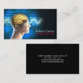 脳外科医/心理学者の人間の頭の体 名刺 (正面/裏面)