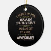 脳外科回復ユーモア セラミックオーナメント (左)