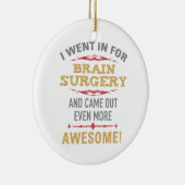 脳外科回復ユーモア セラミックオーナメント (右)
