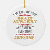 脳外科回復ユーモア セラミックオーナメント (裏面)