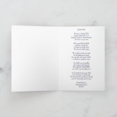 脳外科手術の生存者の詩カード(凹まされたハロー) カード (内部)