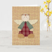 脳外科手術の生存者の詩カード(凹まされたハロー) カード (黄色い花)