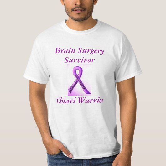 脳外科手術の生存者のChiariの戦士 Tシャツ (正面)