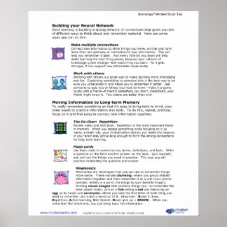 脳学®ポスター6：ニューラルネットワークの建物 ポスター