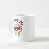 脳嵐おもしろい天気予報 コーヒーマグカップ (正面左)