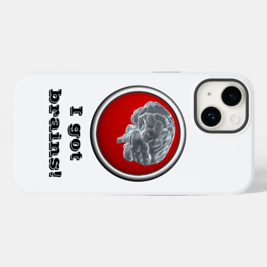 脳得みそだ！ Case-Mate iPhoneケース (裏面 (横))