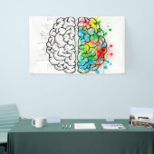 脳心心理学アイディアスケッチ 横断幕 (トレードショー)