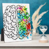 脳心理学アイディアハート フォトプラーク (側面)
